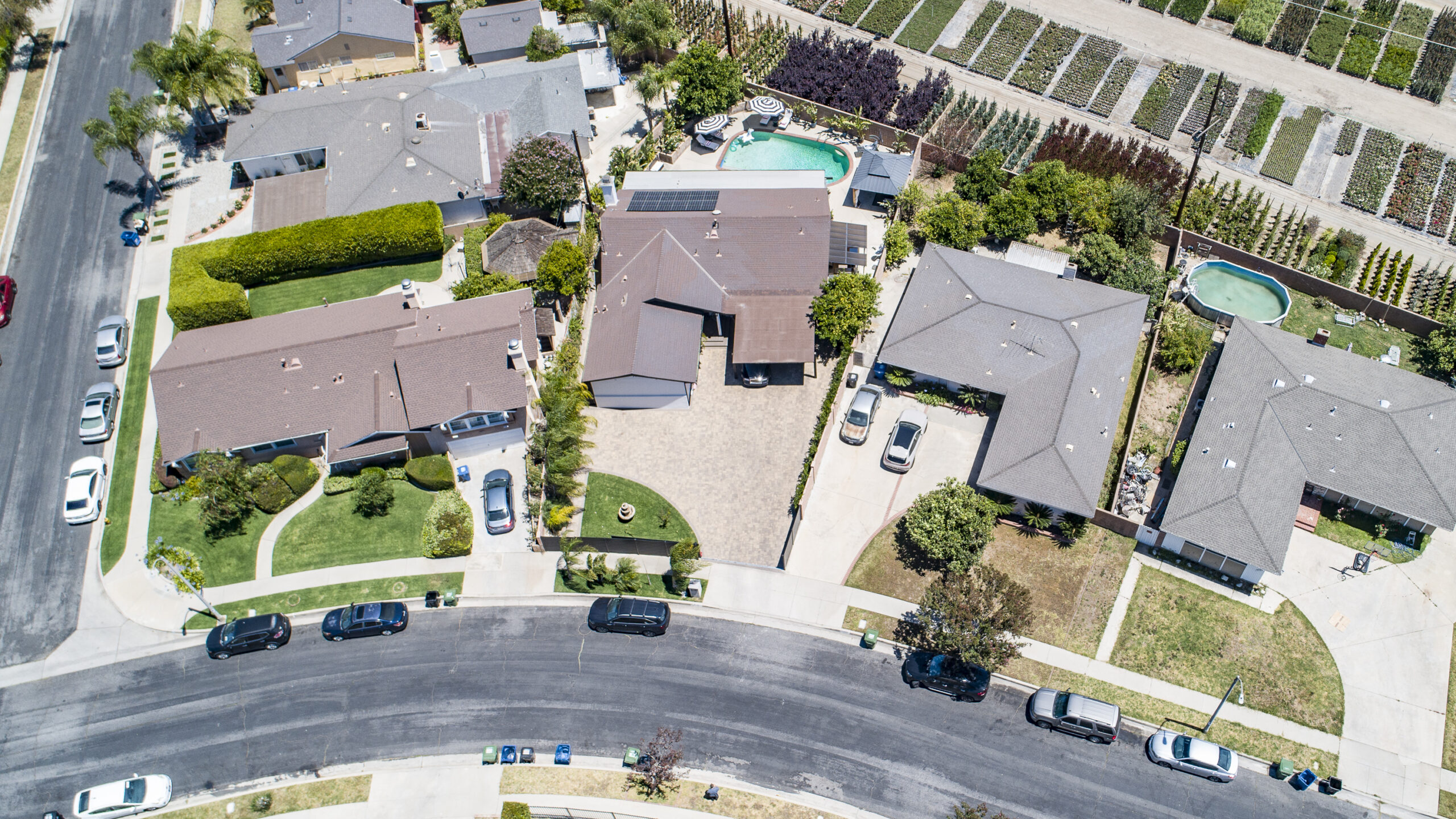 Aeial Photography and Video of a single family house in Northridge California