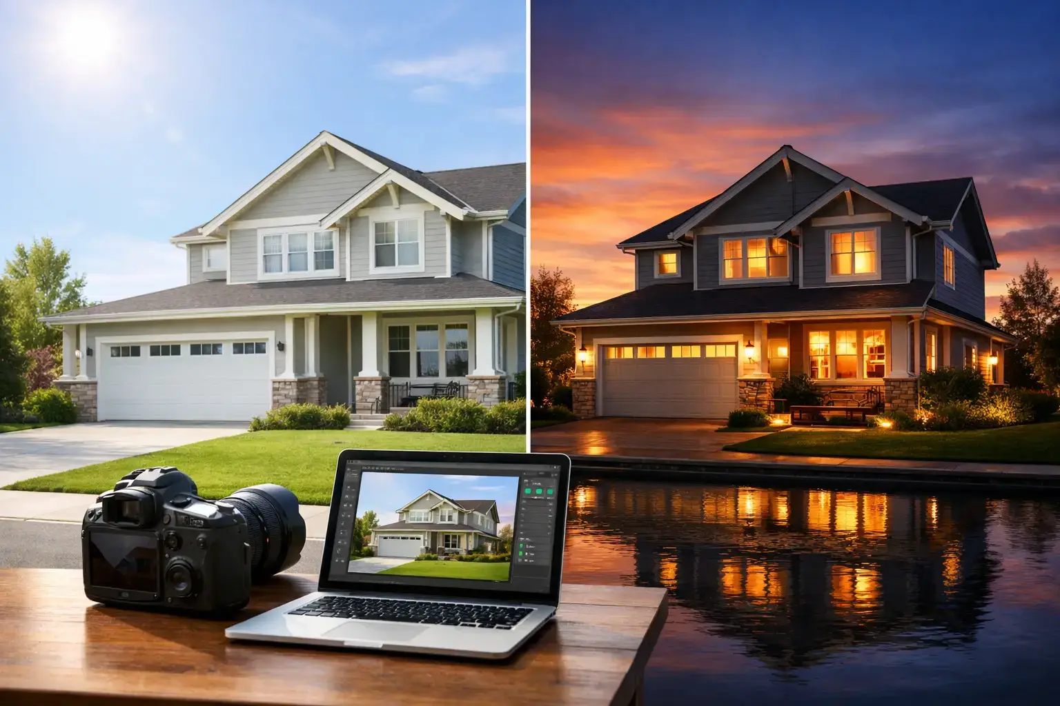 Day to Dusk Real Estate Photo Editing