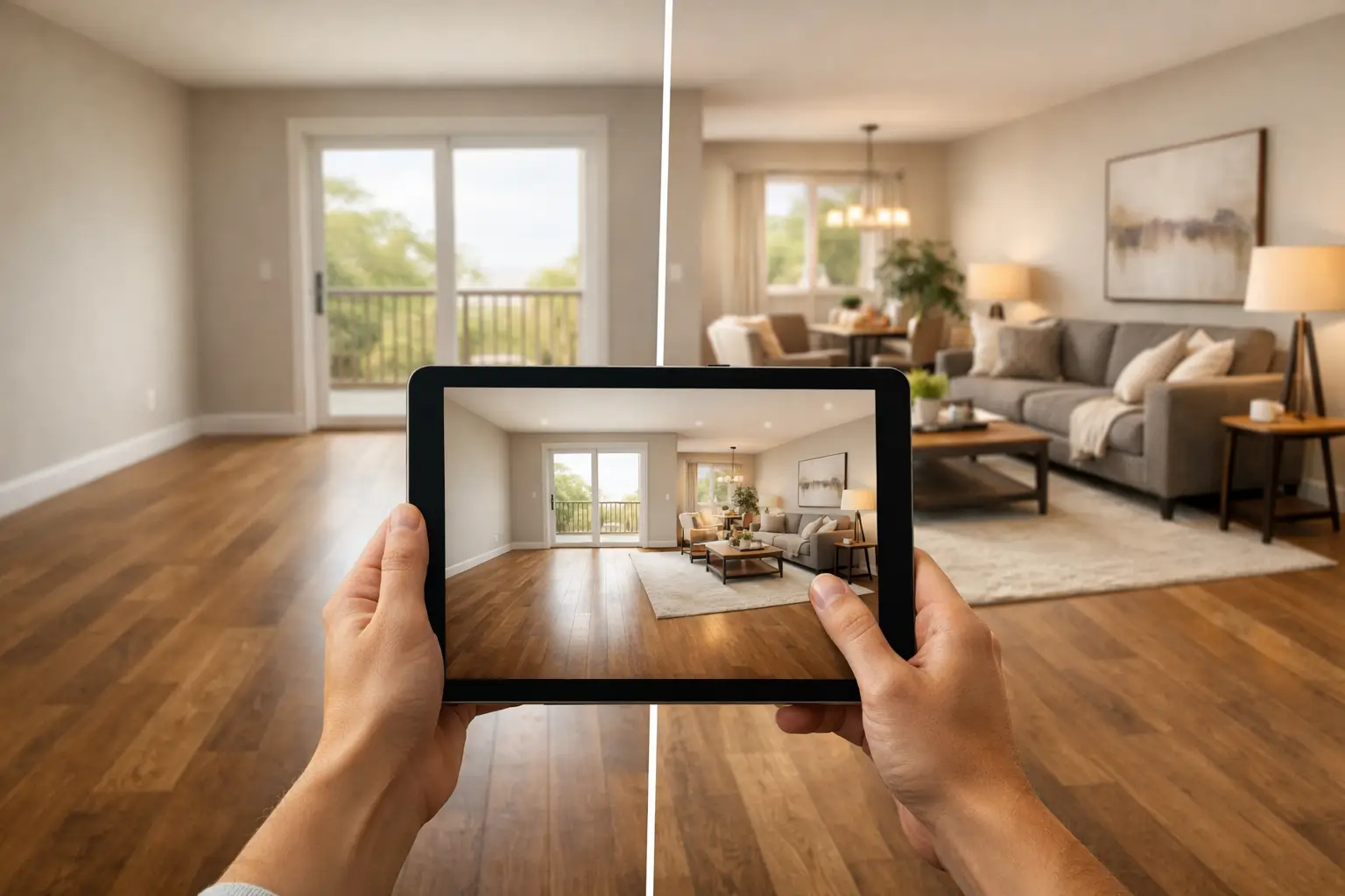 Before and After Virtual Staging That Sells